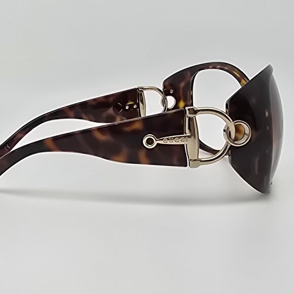Gucci GG2942/S Tortoise Gold Frame Brown Gradient Lens Oversized Sunglasses 60mm main image 6